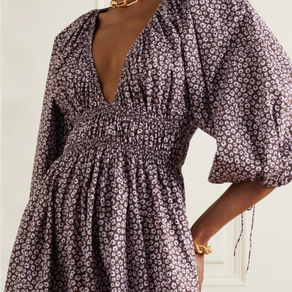 MATTEAU Shirred organic cotton-poplin maxi dress - Picture 9 of 9